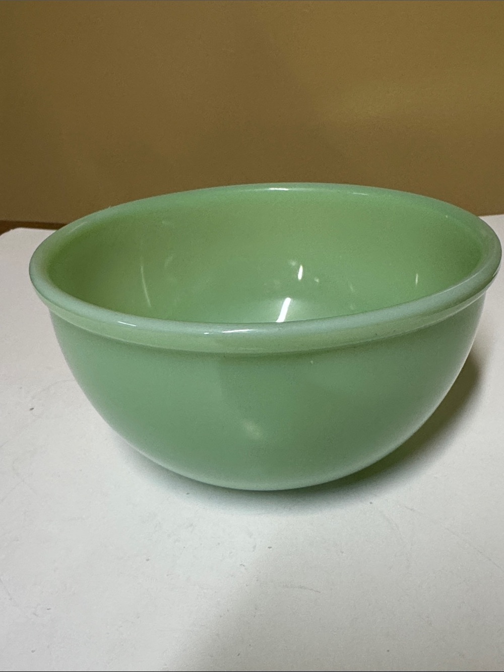 Fire King Jade Green Oven Ware Bowl Jadeite 6” diameter